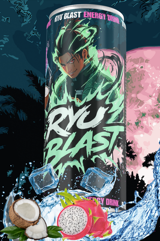 Les 6 Ryu Blast 🐉🥥 - Fruit du dragon & Coco (Précommande, disponible à partir du 1er novembre)