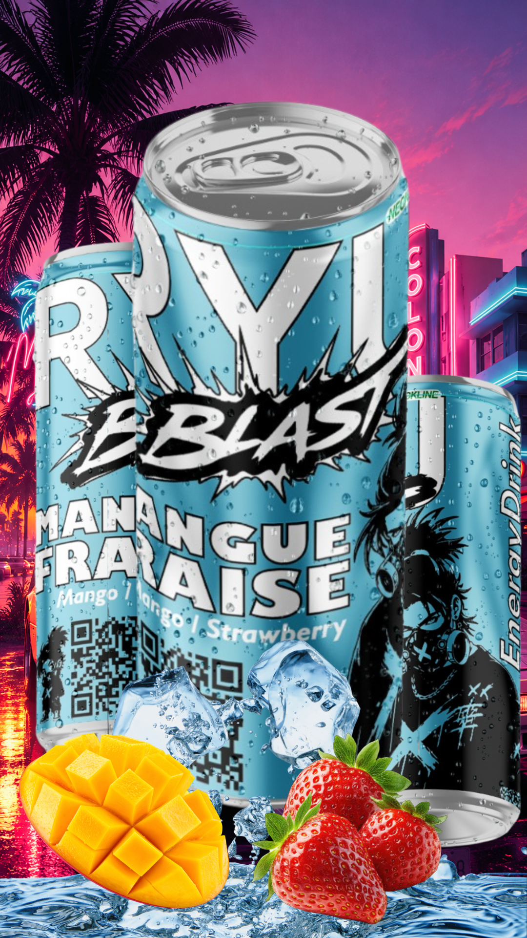 Les 6 Ryu Blast 🥭🍓 - Mangue & Fraise (précommande)