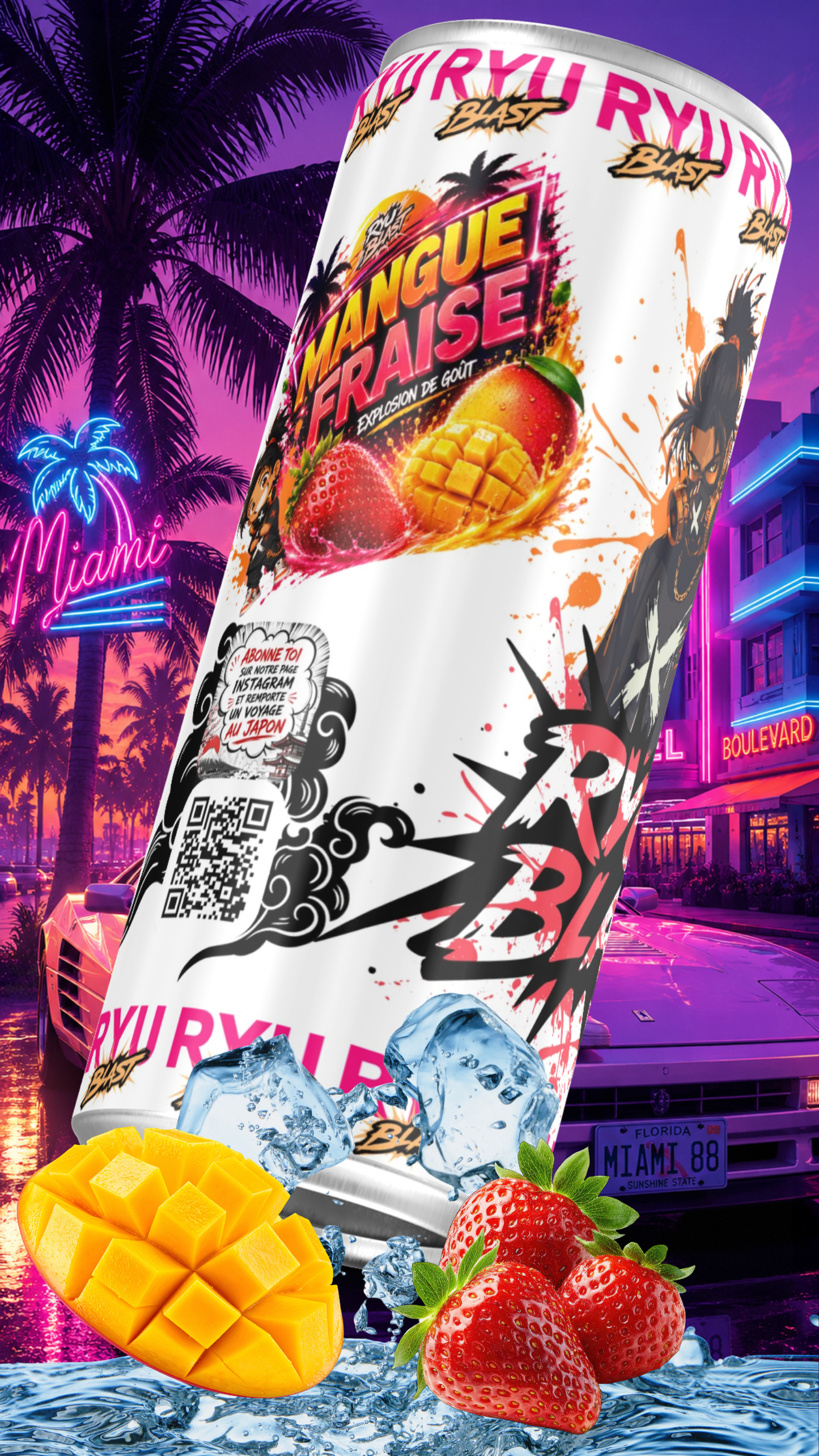 Les 6 Ryu Blast 🥭🍓 - Mangue & Fraise (précommande)